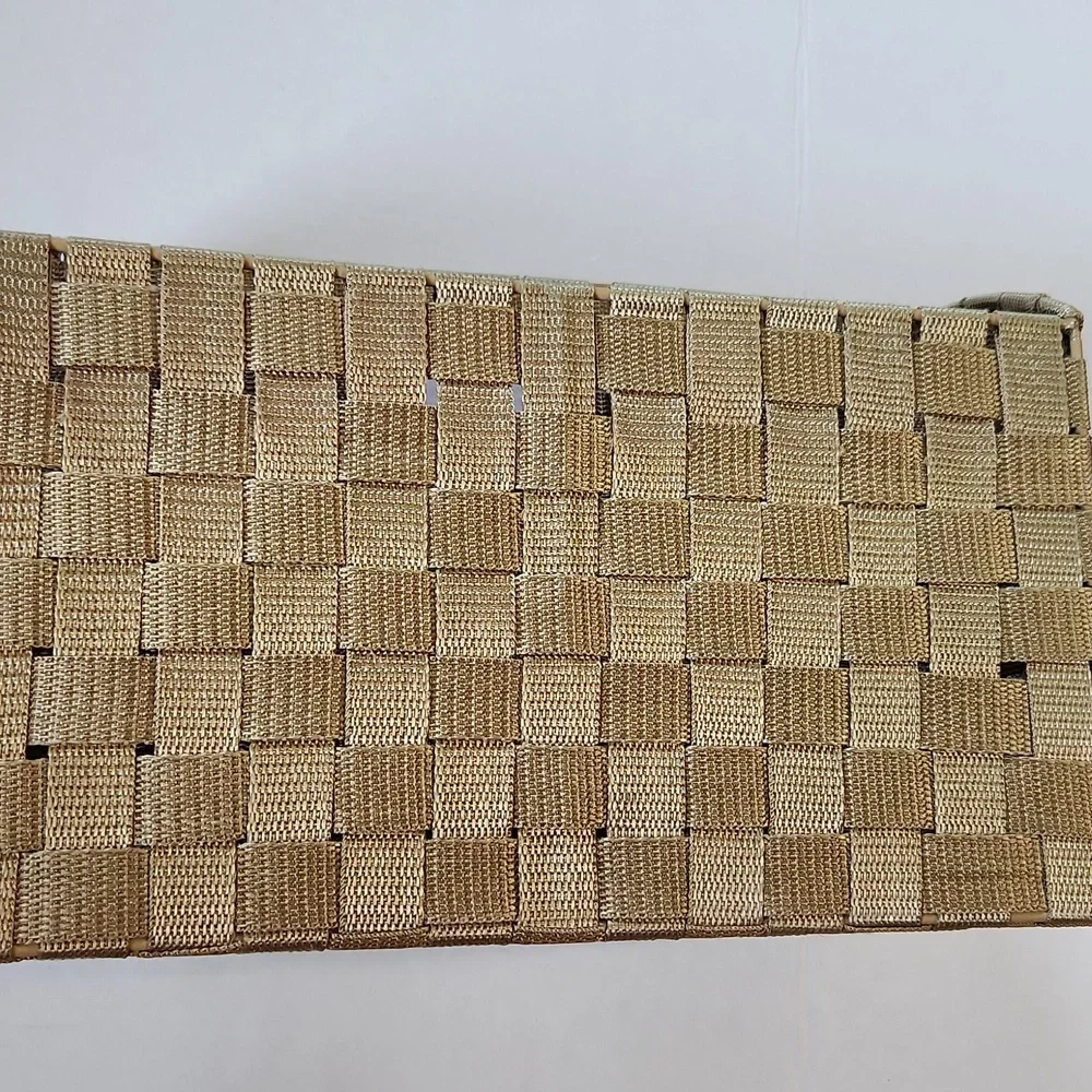 Woven Tan Storage Basket